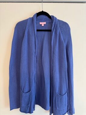 Lilly Pulitzer Periwinkle Blue Open Knit Cardigan